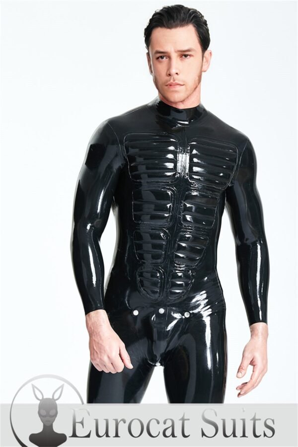 eurocat latex Male 'Muscle Chest' Codpiece Catsuit