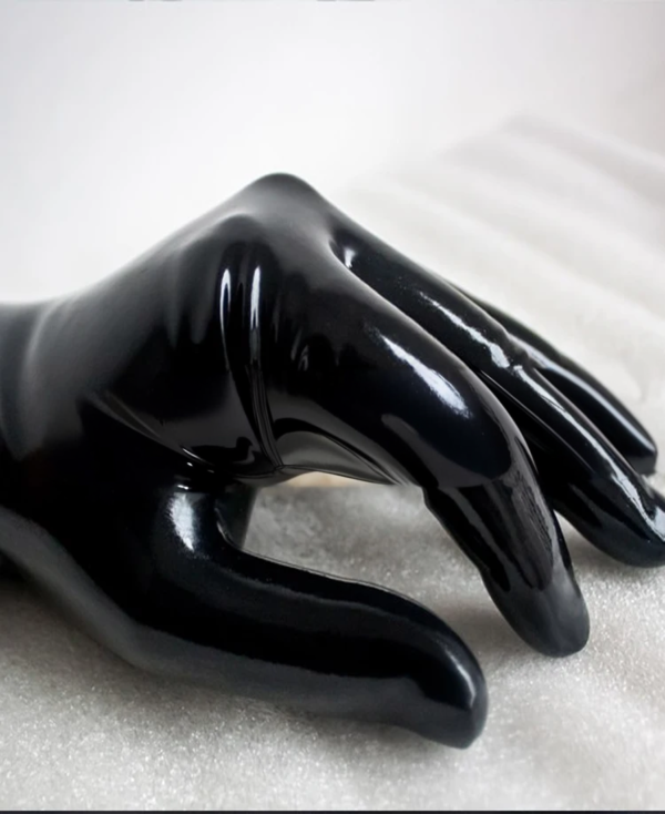 male fetihs latex gloves Short, Stretchy and Body Safe rubber Gloves chlorined 0.4mm