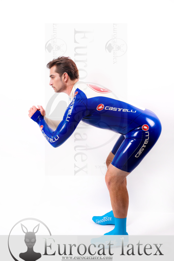 latex Male Italian Style Cycling Suit