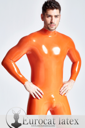 eurocat latex Male Standard Back Zip rubber Catsuit