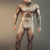 LATEX SLEEK MALE HANDMADE
