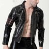 eurocat latex Male 'Rebel Rouser' Zipped Jacket