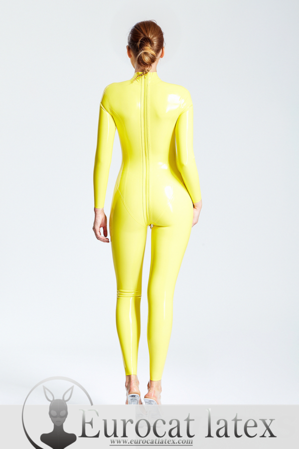 eurocat latex Standard Back Zip Catsuit