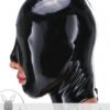 eurocat Male Latex Hood Rubber Fetish Wear Cosplay catsuits MASK BIG MOUTH