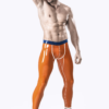 latex Male Orange Delight Leggings handmade
