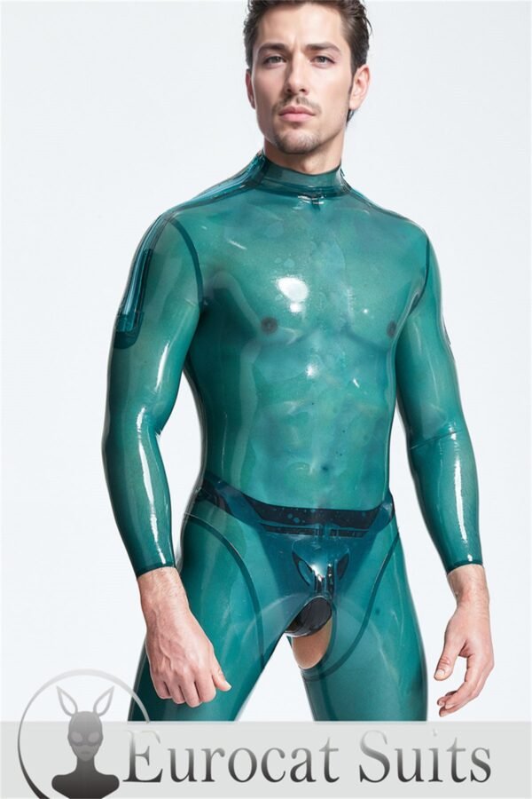 eurocat latex Male Classic Round-Neck Sleeveless Catsuit