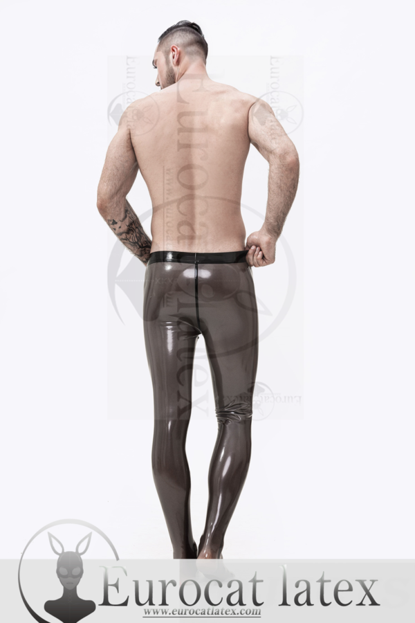 eurocat latex Male Transparent rubber Pouch-Front Leggings/Tights