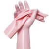 Baby Pink Classic Short Molded Latex Gloves