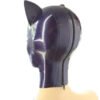 Latex Rubber Cat Hood with attached ears