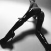 Latex Black Thigh-high Stockings
