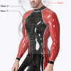 eurocat latex Male 'Zip-A-Dee' Back Zip Catsuit