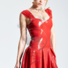 Panel-Pleated Formal Maxi Dress