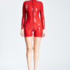eurocat latex female Short-Legged Front Zip Romper Suit