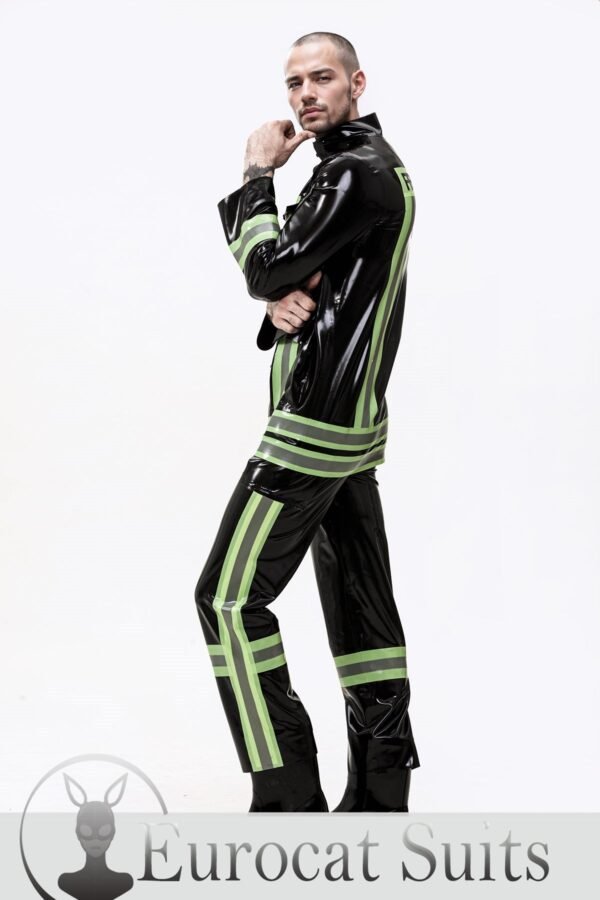 eurocat latex Male 'Rescue Service' rubber Uniform Jacket