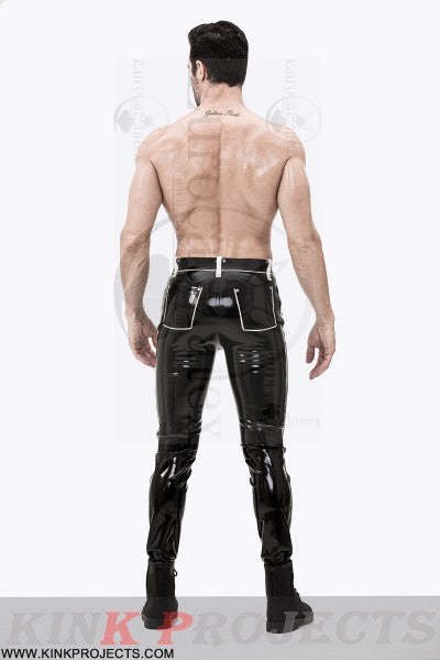 eurocat latex Male Contrasting Trim Jeans