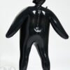Black Sexy Latex Balloon Man Inflatable Suit rubber