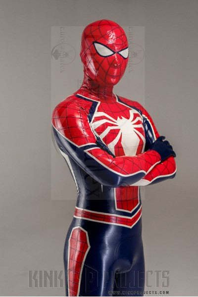eurocat latex Male 'Spidey Two' rubber Costume Catsuit