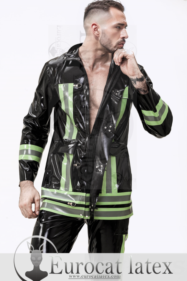 eurocat latex Male 'Rescue Service' rubber Uniform Jacket