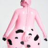 eurocat Male Latex sexy Unisex Inflatable Pig Suit main color is  Bubblegum Pink