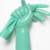 Jade Green Classic Short Molded Latex Gloves