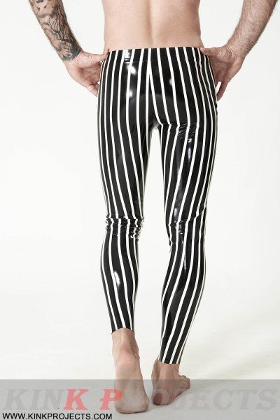 eurocat latex Male Candy-Striped Leggings