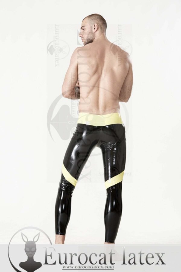 eurocat latex Male rubber Low-Cut 'Side-Striped' Leggings