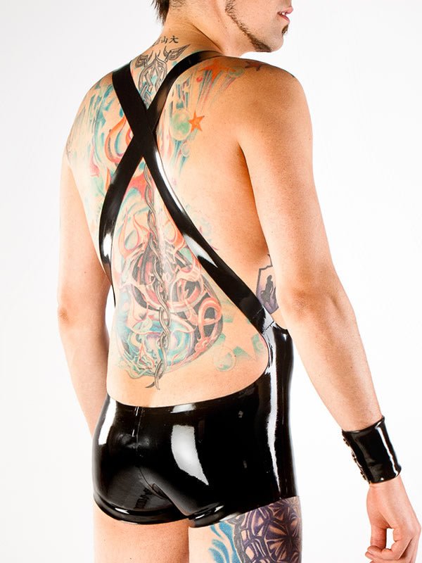 latex handmade Wrestling Singlet Catsuit