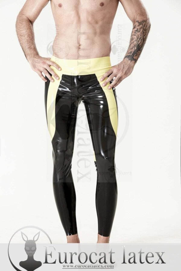 eurocat latex Male rubber Low-Cut 'Side-Striped' Leggings