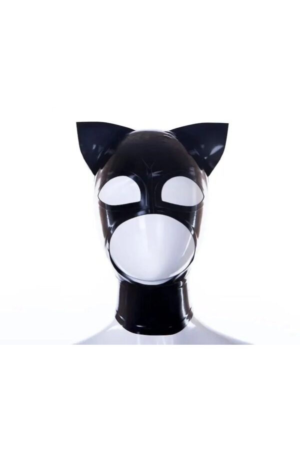 Kitty ears latex hood