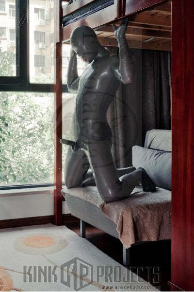 eurocat latex Male Standard 'Gimp' Fully-Enclosed Catsuit with Penis & Anal Sheaths