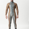 Male 'Silver Sleek' Front-zip Catsuit