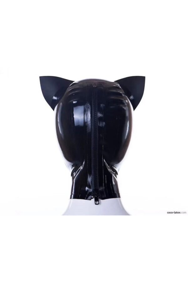 Kitty ears latex hood