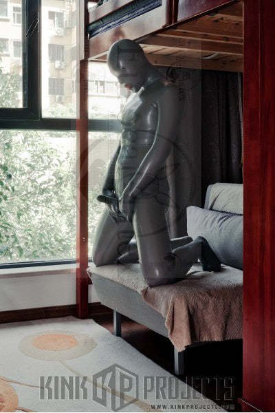eurocat latex Male Standard 'Gimp' Fully-Enclosed Catsuit with Penis & Anal Sheaths