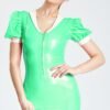 Puffed Sleeve Mini Dress