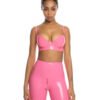 Shiny Latex Push Up Bra