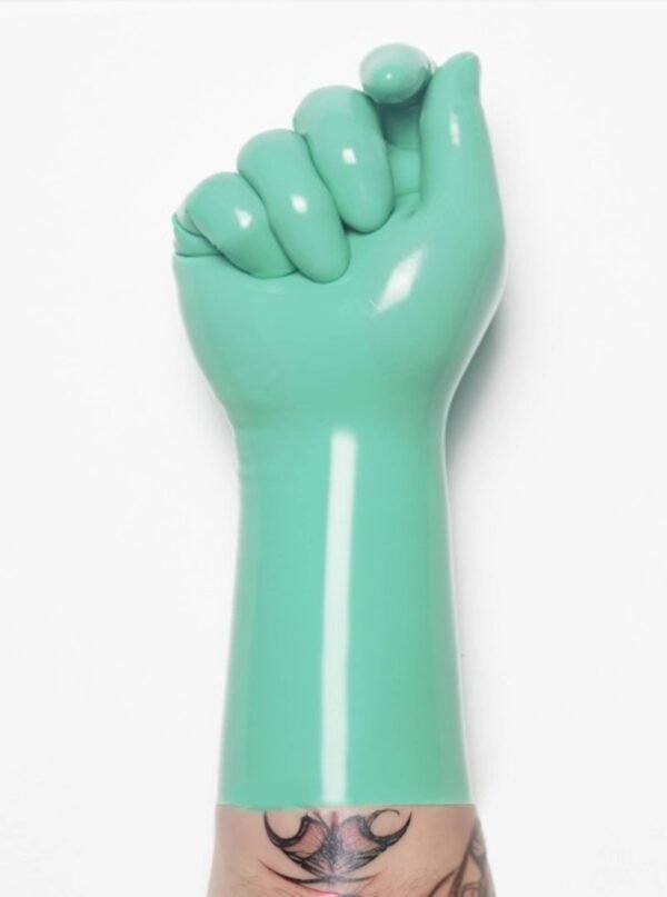 fetish latex gloves Short, Stretchy and Body Safe rubber Gloves chlorined 0.4mm