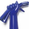 Dark Blue Classic Short Molded Latex Gloves