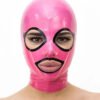 Latex Hood with Eyelashes contrast trim