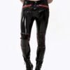 eurocat latex eurocatlatexMale Zip-Pocketed Jeans With Padded Kneesrubber design