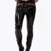 eurocat latex eurocatlatexMale Zip-Pocketed Jeans With Padded Kneesrubber design