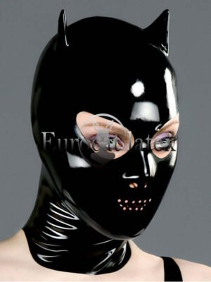 D-05Devil Mask with Nose and Perforated Mouth