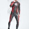 eurocat latex Male 'Tangled Web' Back Zip Catsuit