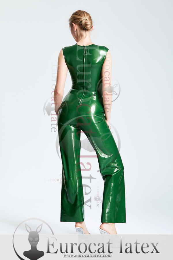 eurocatlatex Sexy '70s V-Neck Sleeveless Pants Suit