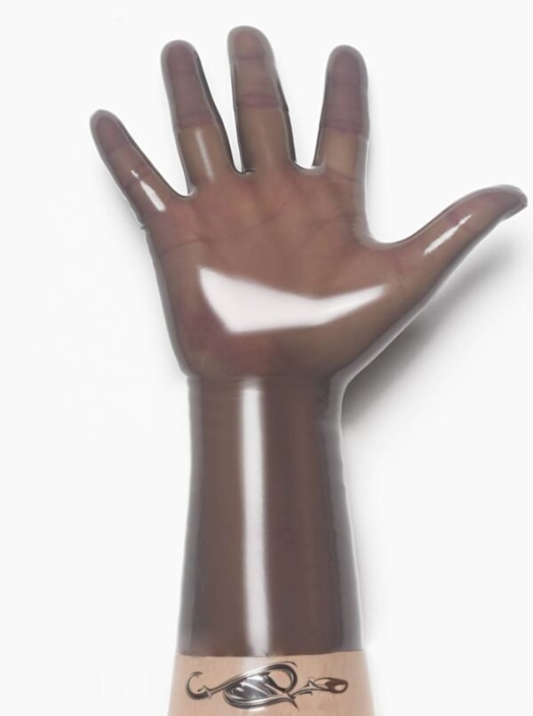 Smoky Black Classic Short Molded Latex Gloves