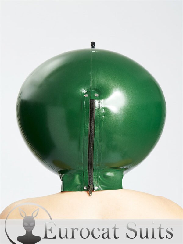 eurocat Male Latex  Rubber Hood Inflatable Mask Fetish Cosplay Club thickness are 0.4mm