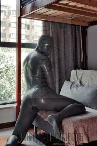 eurocat latex Male Standard 'Gimp' Fully-Enclosed Catsuit with Penis & Anal Sheaths