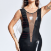 latex handmade The Deep V-fronted Dress