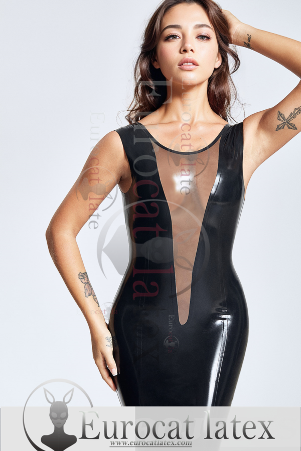 latex handmade The Deep V-fronted Dress
