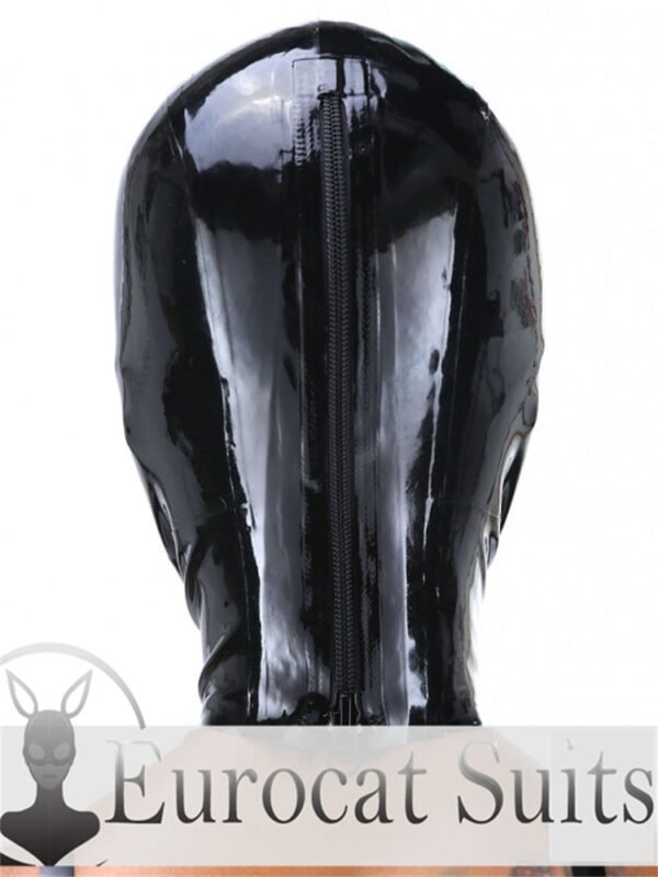 eurocat  Latex Hood Rubber Fetish Wear Cosplay catsuits MASK BLIND