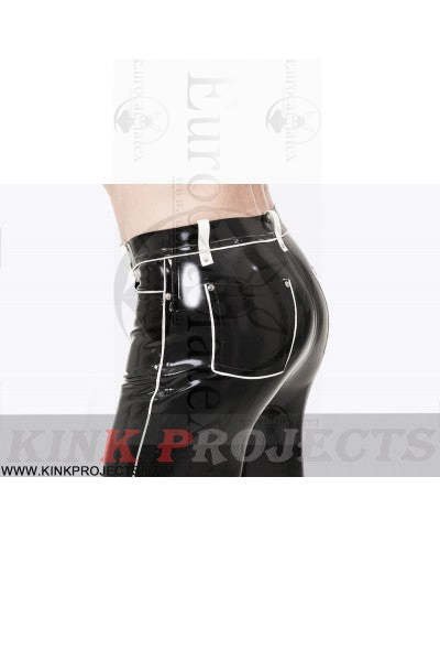 eurocat latex Male Contrasting Trim Jeans